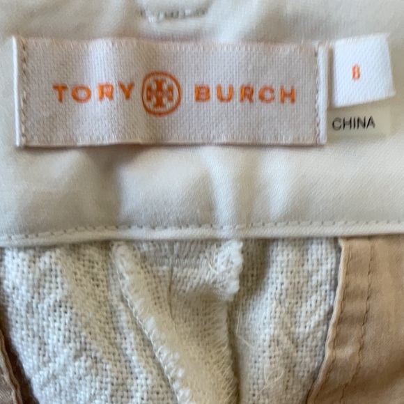 Tory Burch textured cotton pant size 8 - Picture 3 of 4